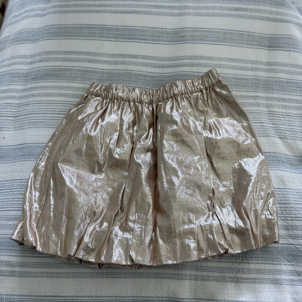 Mini Boden Gold Bubble Cocktail Skirt 12